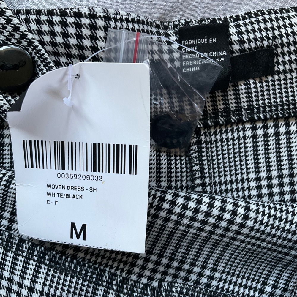 NWT Forever 21 Plaid Pinafore Suspender Skirt Ruffle Hem Overall Dark Academia M - Picture 9 of 10